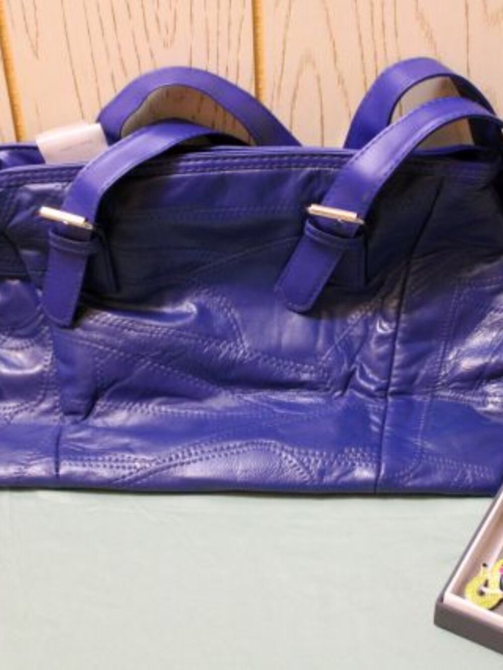 Kania GmbH & Co Germany Dark Blue Purse and Elephant Necklace